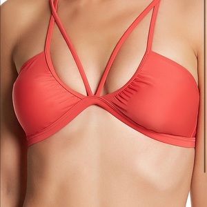Red Orange Strappy Bikini RVCA